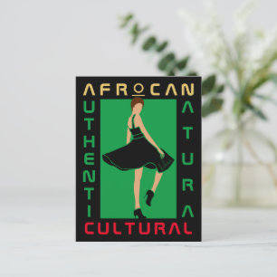 Marilyn MonFRO AFRoCA Afro Africa Black Woman Briefkaart
