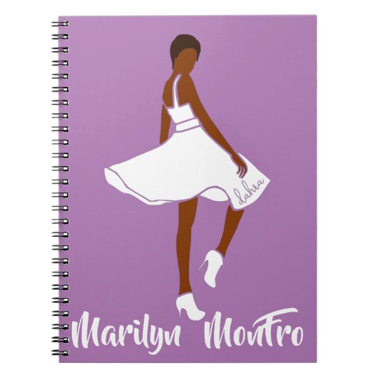 Marilyn MonFRO AFRoCA Afro Africa Black Woman Notitieboek (Voorkant)