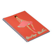 Marilyn MonFRO AFRoCA Afro Africa Black Woman Notitieboek (Rechterzijde)