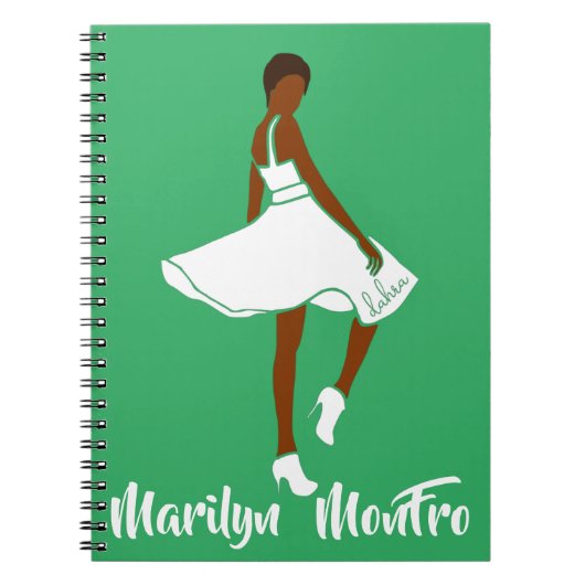 Marilyn MonFRO AFRoCA Afro Africa Black Woman Notitieboek (Voorkant)