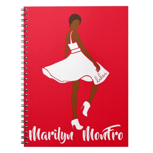 Marilyn MonFRO AFRoCA Afro Africa Black Woman Notitieboek (Voorkant)