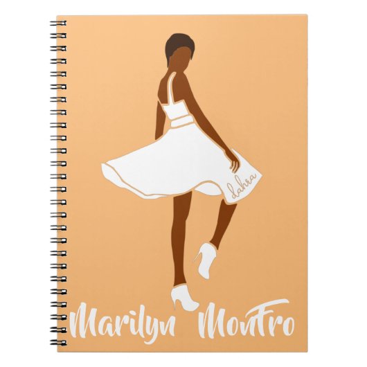 Marilyn MonFRO AFRoCA Afro Africa Black Woman Notitieboek (Voorkant)