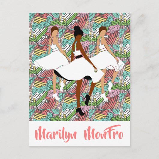 Marilyn MonFRO zwarte vrouwen Briefkaart (Voorkant)