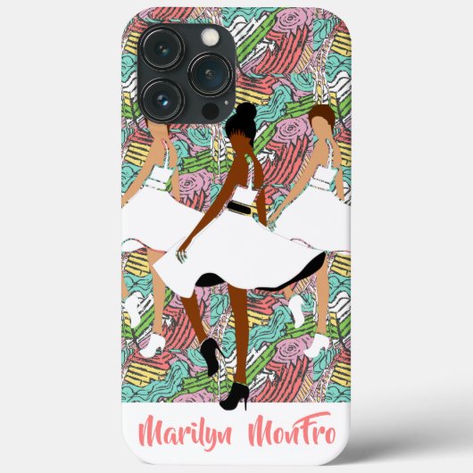 Marilyn MonFRO zwarte vrouwen Case-Mate iPhone Case (Achterkant)
