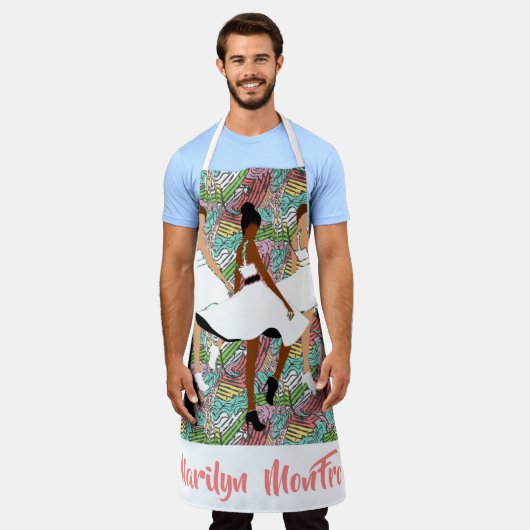 Marilyn MonFRO zwarte vrouwen Schort (Gedragen)