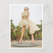 Marilyn Monroe Beeld Palm Springs Retro Briefkaart (Voorkant)