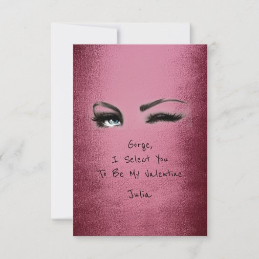 Marilyn Monroe Burgundy Valentijn Love Declaration Kaart (Voorkant)