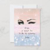 Marilyn Monroe Pink Blu Valentijn Love Declaration Kaart (Voorkant)