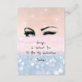 Marilyn Monroe Pink Blu Valentijn Love Declaration Kaart