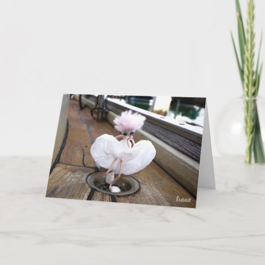 Marilyn Monroe pose in Witte rok  Bedankkaart (Voorkant)