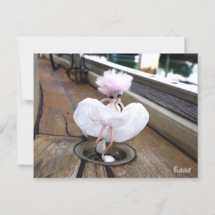 Marilyn Monroe pose in Witte rok door fubby. Briefkaart