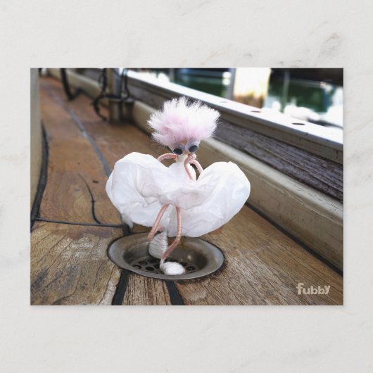 Marilyn Monroe pose in Witte rok door fubby. Briefkaart (Voorkant)