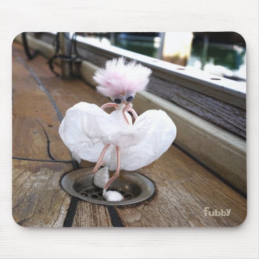 Marilyn Monroe pose in Witte rok door fubby. Muismat (Voorkant)