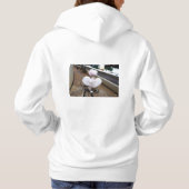 Marilyn Monroe pose in Witte rok Hoodie (Achterkant)