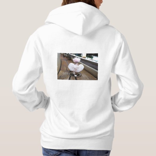 Marilyn Monroe pose in Witte rok Hoodie (Achterkant)