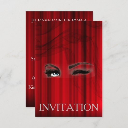 Marilyn Monroe Theater Oper Musical Invitation Kaart (Voorkant / Achterkant)