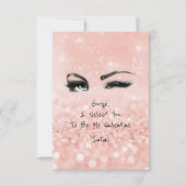 Marilyn Monroe Valentijn Love Declaration Roze Kaart (Voorkant)