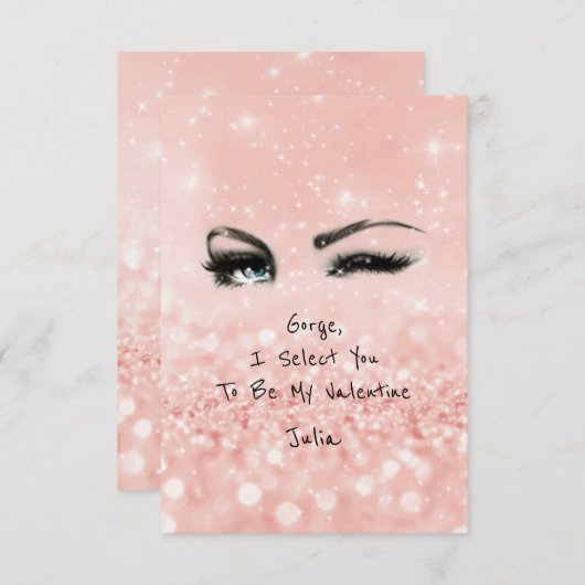 Marilyn Monroe Valentijn Love Declaration Roze Kaart (Voorkant / Achterkant)