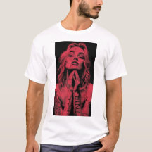 Marilyn Monroe Vinyl belettering T-shirtBeschrijvi
