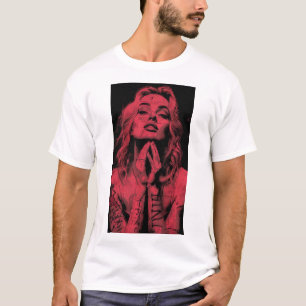 Marilyn Monroe Vinyl belettering T-shirtBeschrijvi T-shirt