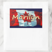 MARILYN Naam & Canadese vlag Persoonlijke Stickers (Tas)