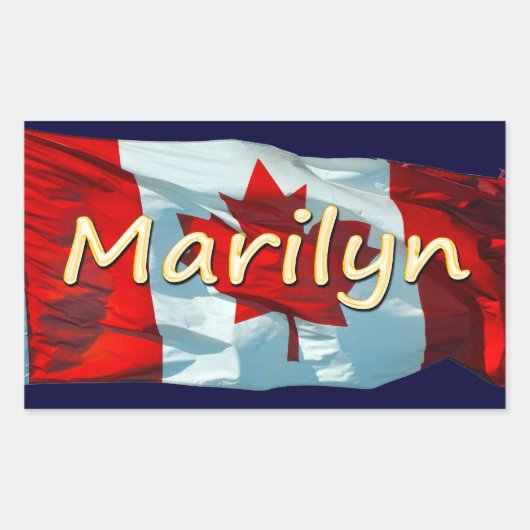 MARILYN Naam & Canadese vlag Persoonlijke Stickers (Voorkant)