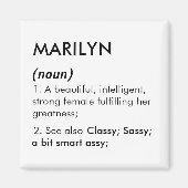 Marilyn name, Editable name, Custom name Magneet (Voorkant)