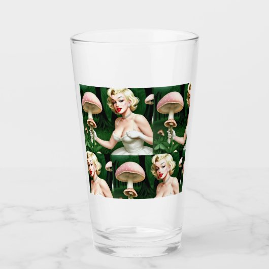 Marilyn paddenstoel leuk home decor uniek glas (Voorkant)