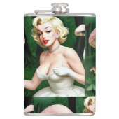 Marilyn paddenstoel leuk home decor uniek heupfles (Voorkant)