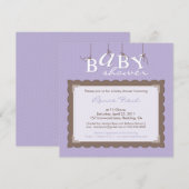 marilyn ryan: BABY SHOWER NODIGT UIT Kaart (Voorkant / Achterkant)