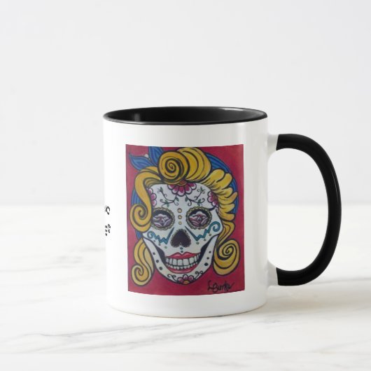 Marilyn Sugar Skull Coffee Mok (Rechts)