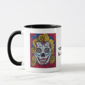 Marilyn Sugar Skull Coffee Mok (Links)
