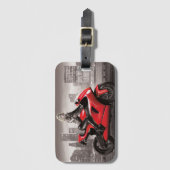 Marilyn's motor bagagelabel (Voorkant (verticaal))