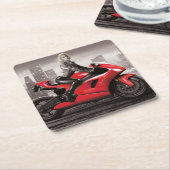 Marilyn's motor kartonnen onderzetters (Schuin)