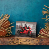 Marilyn's motorfiets fotoplaat (Zijkant)