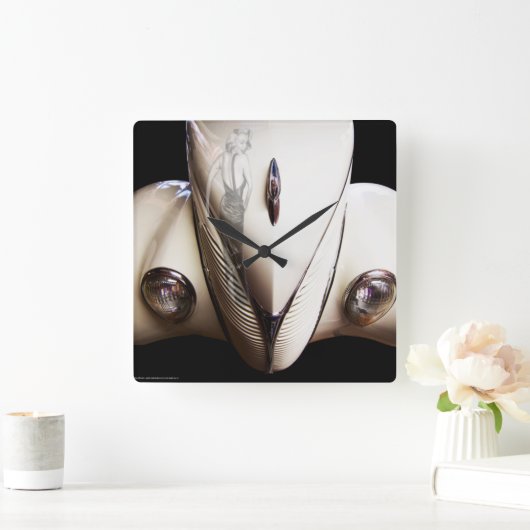 Marilyn's Ride Vierkante Klok (Huis)