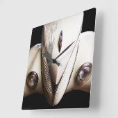 Marilyn's Ride Vierkante Klok (Hoek)