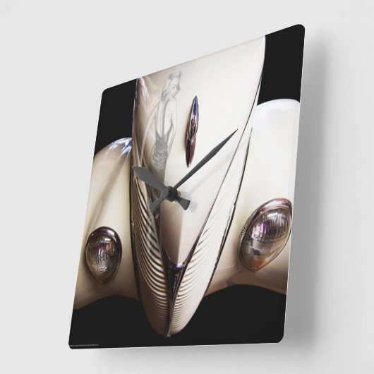 Marilyn's Ride Vierkante Klok (Hoek)