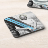 Marilyn's snowboard bier onderzetter (Linkerzijde)