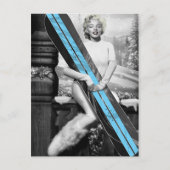 Marilyn's Snowboard Briefkaart (Voorkant)