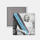 Marilyn's Snowboard Magneet (Voorkant / Achterkant)