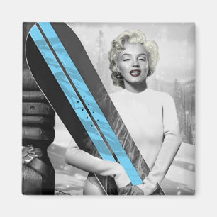 Marilyn's Snowboard Magneet