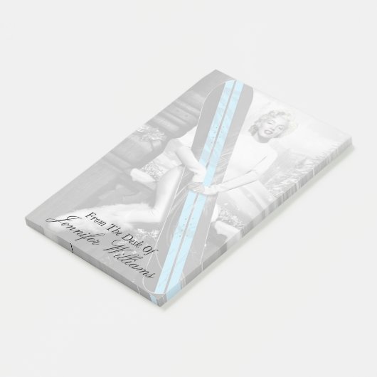 Marilyn's snowboard post-it® notes (Schuin)