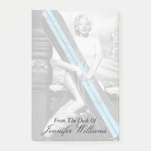 Marilyn's snowboard post-it® notes (Voorkant)