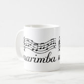 Marimba Black Music-staf Koffiemok (Voorkant links)