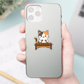 Marimba Calico Kat Kunst Sticker (Telefoon)