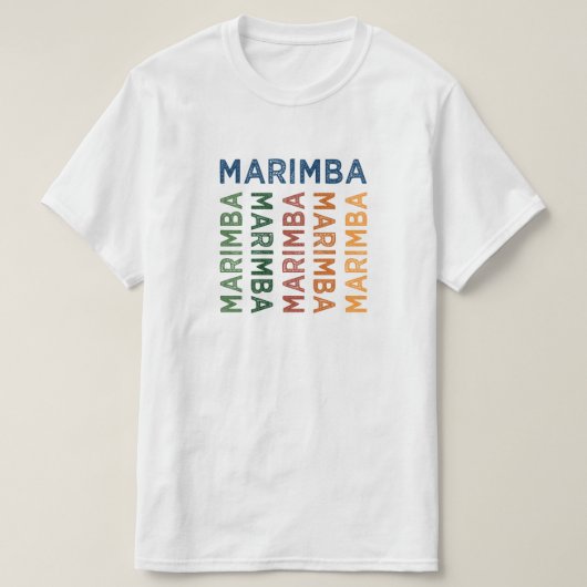 Marimba Colorful T-shirt (Design voorkant)