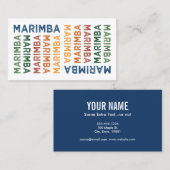 Marimba Colorful Visitekaartje (Voorkant / Achterkant)