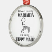Marimba Happy Place Metalen Ornament (Links)