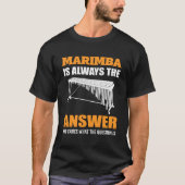 Marimba Instrument Marimba Speler T-shirt (Voorkant)